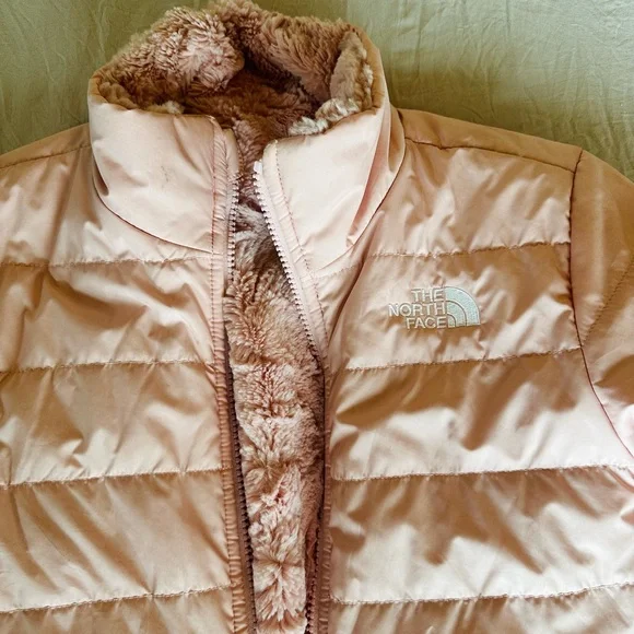 The North Face Reversible Mossbud Swirl Jacket Girls - Picture 3 of 11